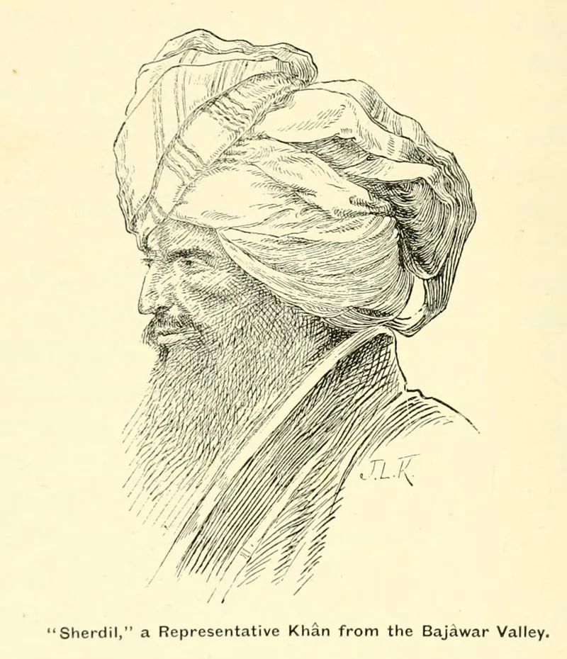 Sherdil, a Khan from the Bajaur valley, 1890 (c).